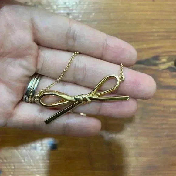 Kate Spade Yellow Pendant Fashion Gold Jewelry Long Necklace - Picture 5 of 6